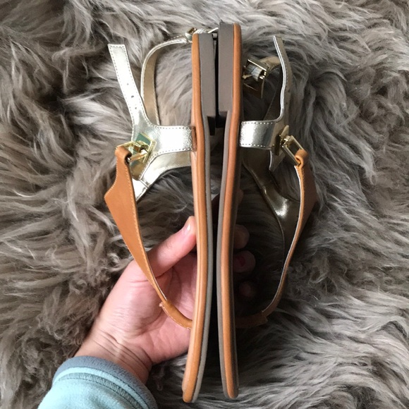 Aldo tan and gold sandals - Picture 3 of 6